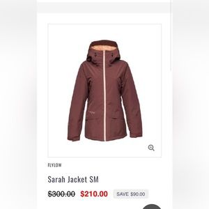 Flylow Sarah insulated ski/snowboard/snow Jacket